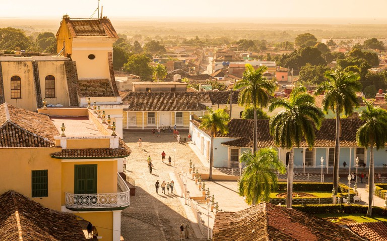 View on Plaza Mayor in Trinidad, Cuba, Caribbean