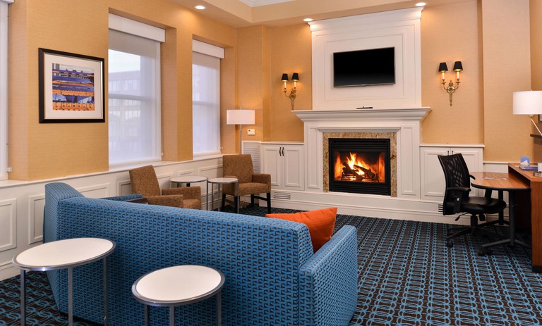 A large suite at the Fairfield Inn and Suites by Marriott Albany Downtown