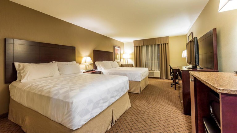 Spacious room with two large beds at Holiday Inn Hotel and Suites Kamloops