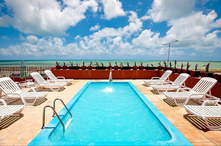 Outdoor pool with sea views at Brisa do Mar, Natal, Brazil
