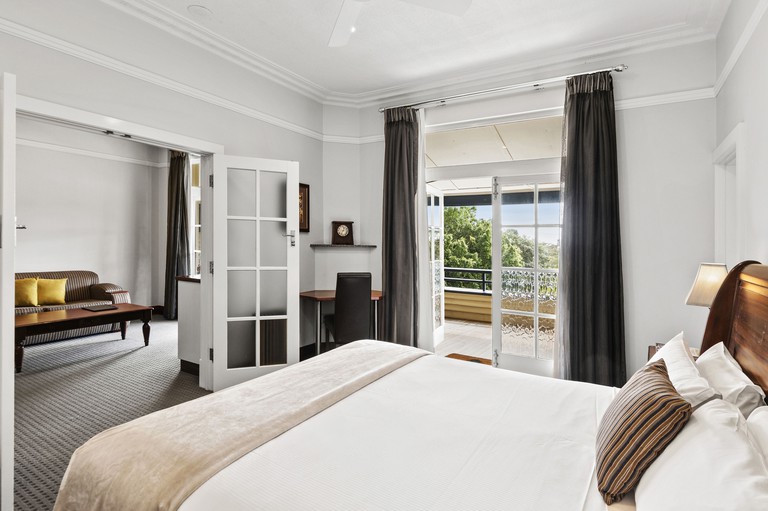 A double room at Caves House Hotel