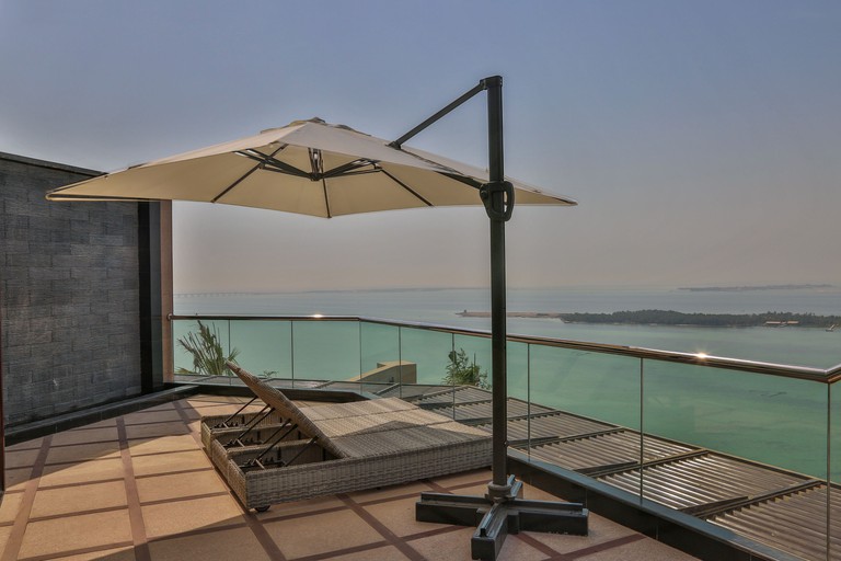 View from terrace at Lagoona Beach Luxury Resort and Spa, Bahrain