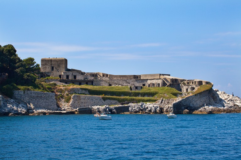 Old Fortifications on Isola del Tino near Porto Venere Liguria Italy