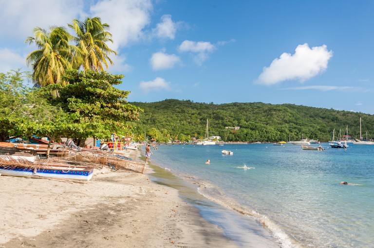 Grande Anse d'Arlet beach in Martinique