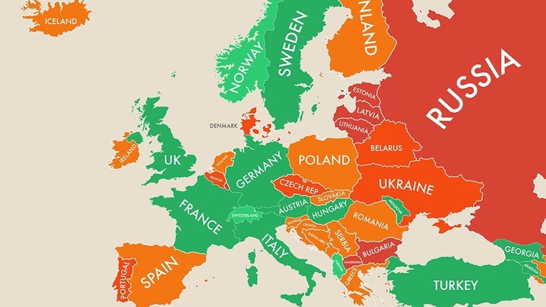 These Maps Show The Happiest Countries In The World